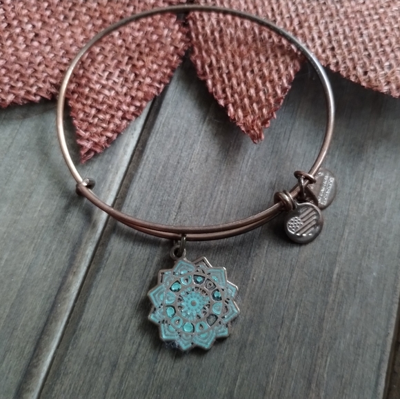 Alex and Ani Heart Chakra Charm Bangle Bracelet - Picture 6 of 9